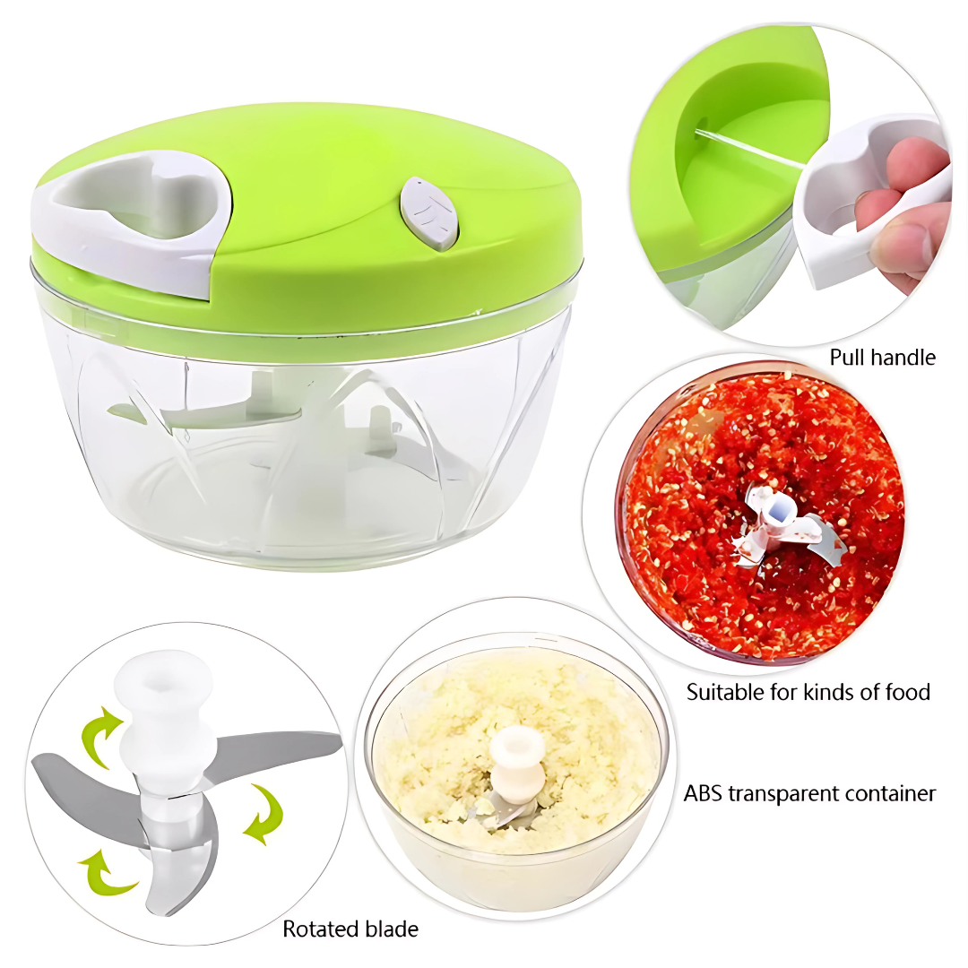 Portable Speedy Manual Chopper Food Processor