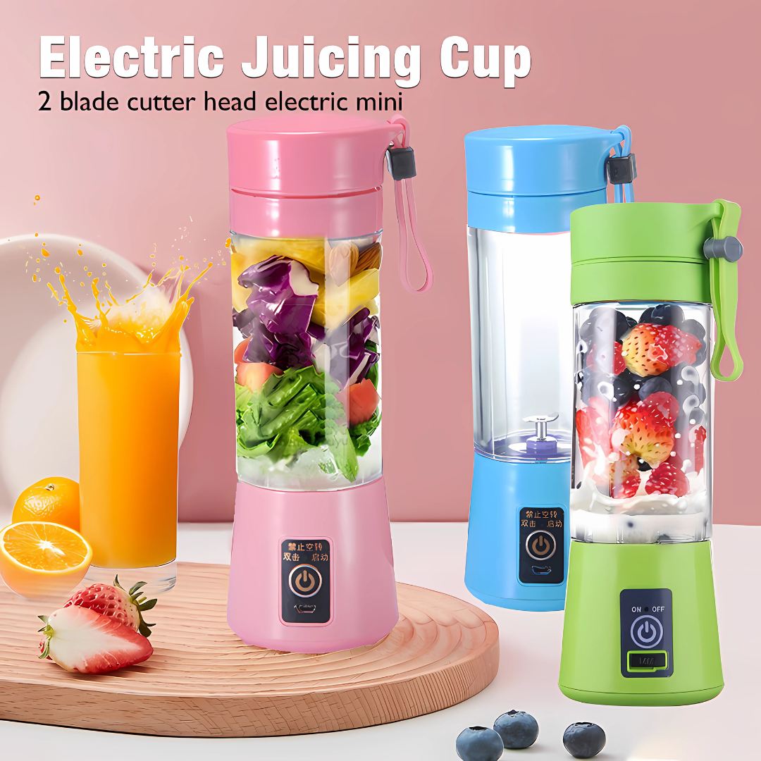 Mini USB Portable Juicer Blender – Rechargeable Electric Fruit Extractor