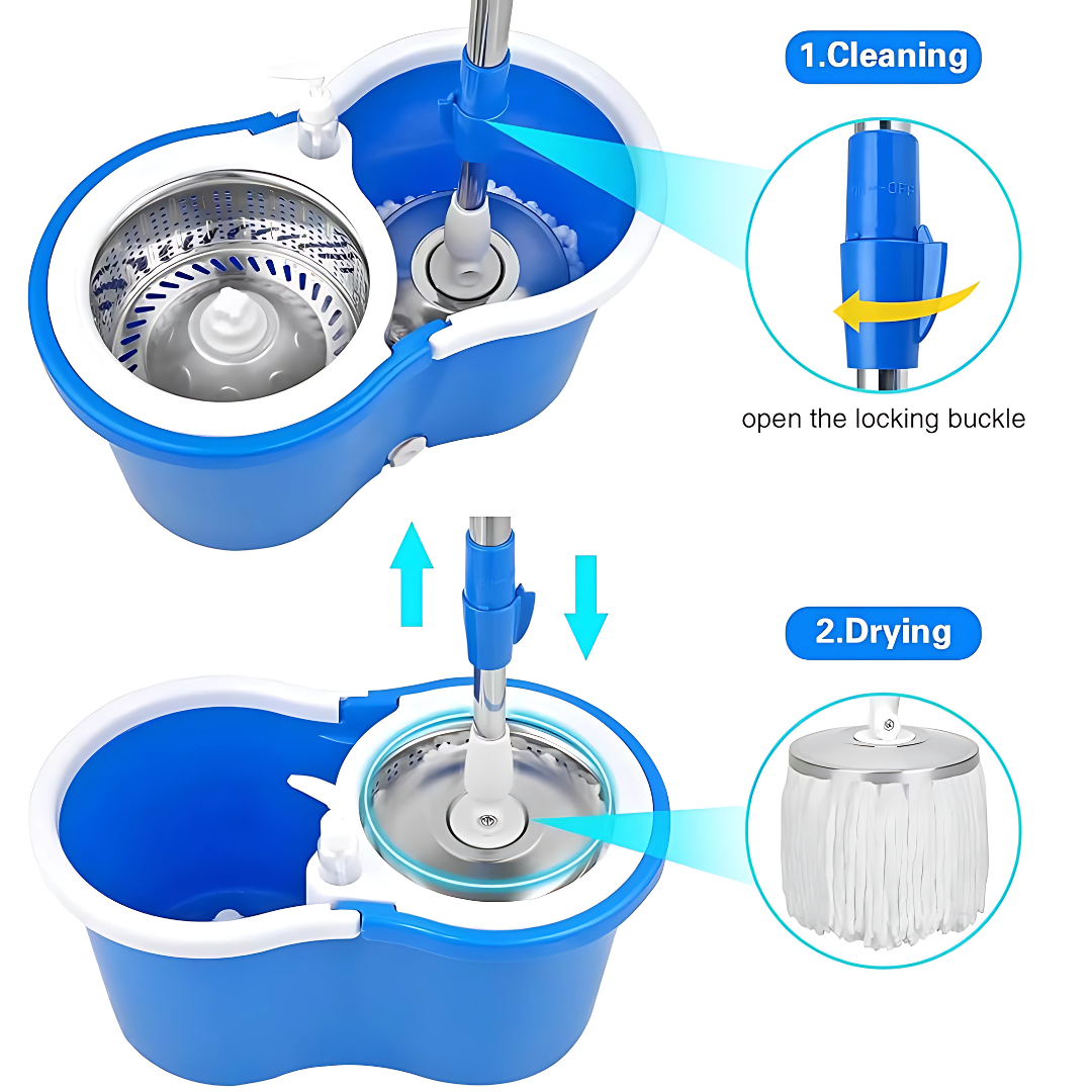 360° Spin Mop with Bucket
