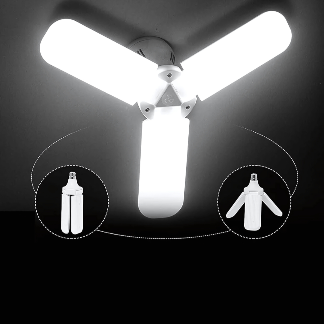 Foldable Fan Blade LED Light Bulb