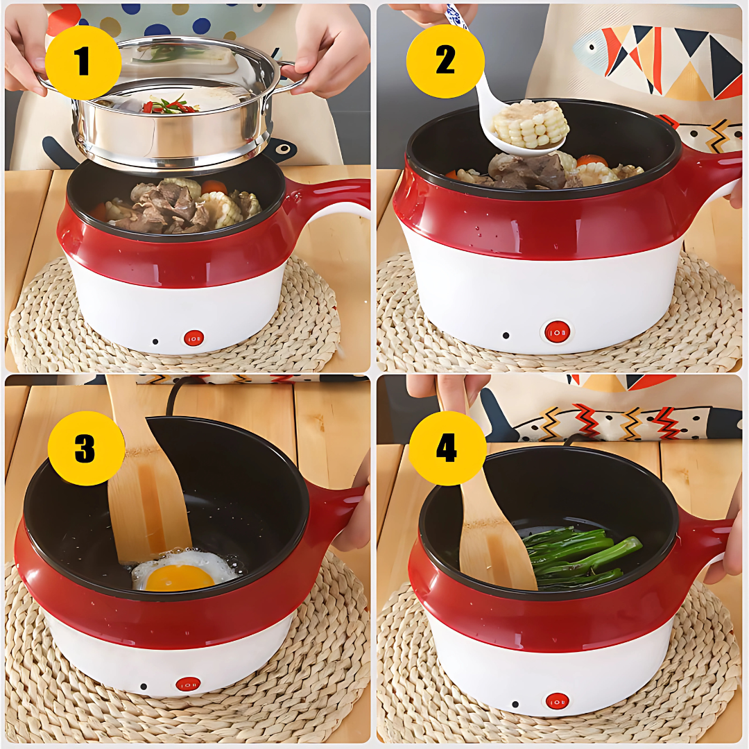 Multi-Function Electric Multicooker, Rice Cooker, Steamer and Boiler