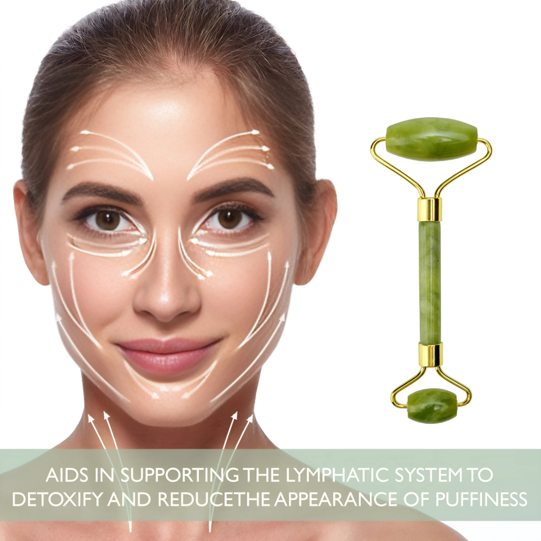 Jade Roller – Natural Jade Facial Massage Tool for Glowing Skin