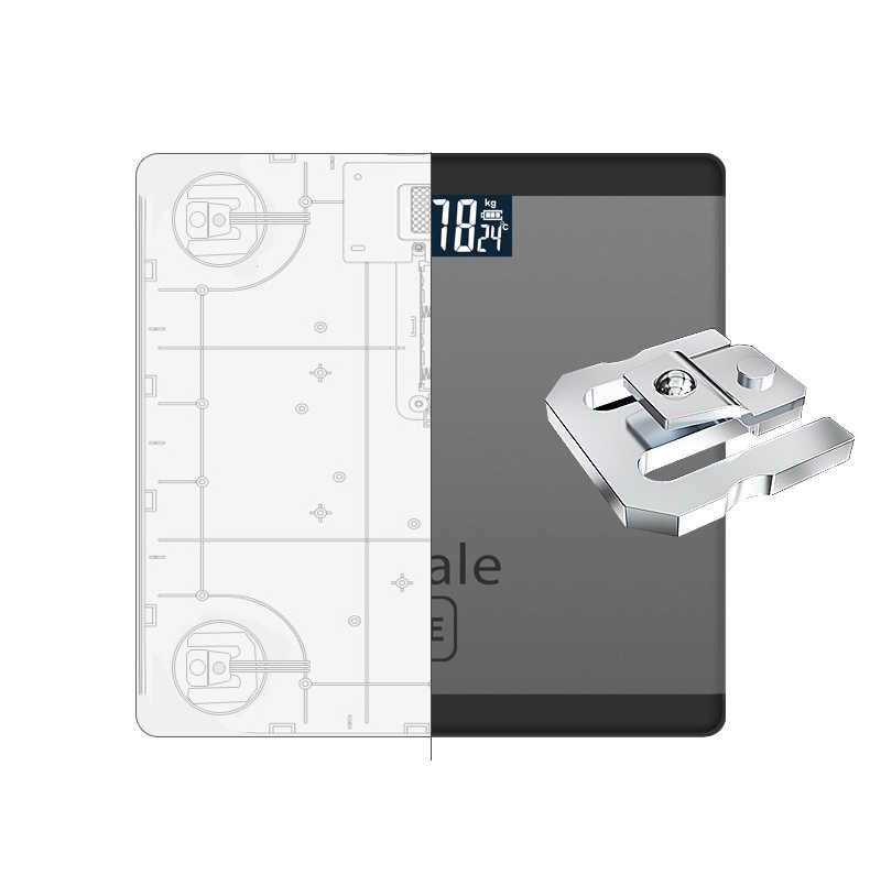 iScale Digital LCD Electronic Weighing Glass Scale