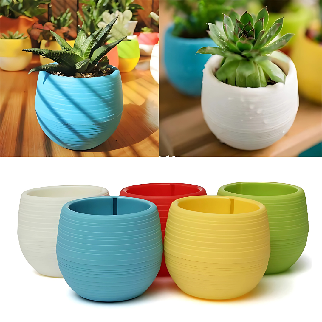 Round Plastic Flower Pot