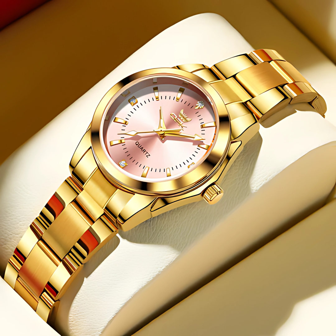 Women’s Waterproof Quartz Watch Stainless Steel Wristwatch