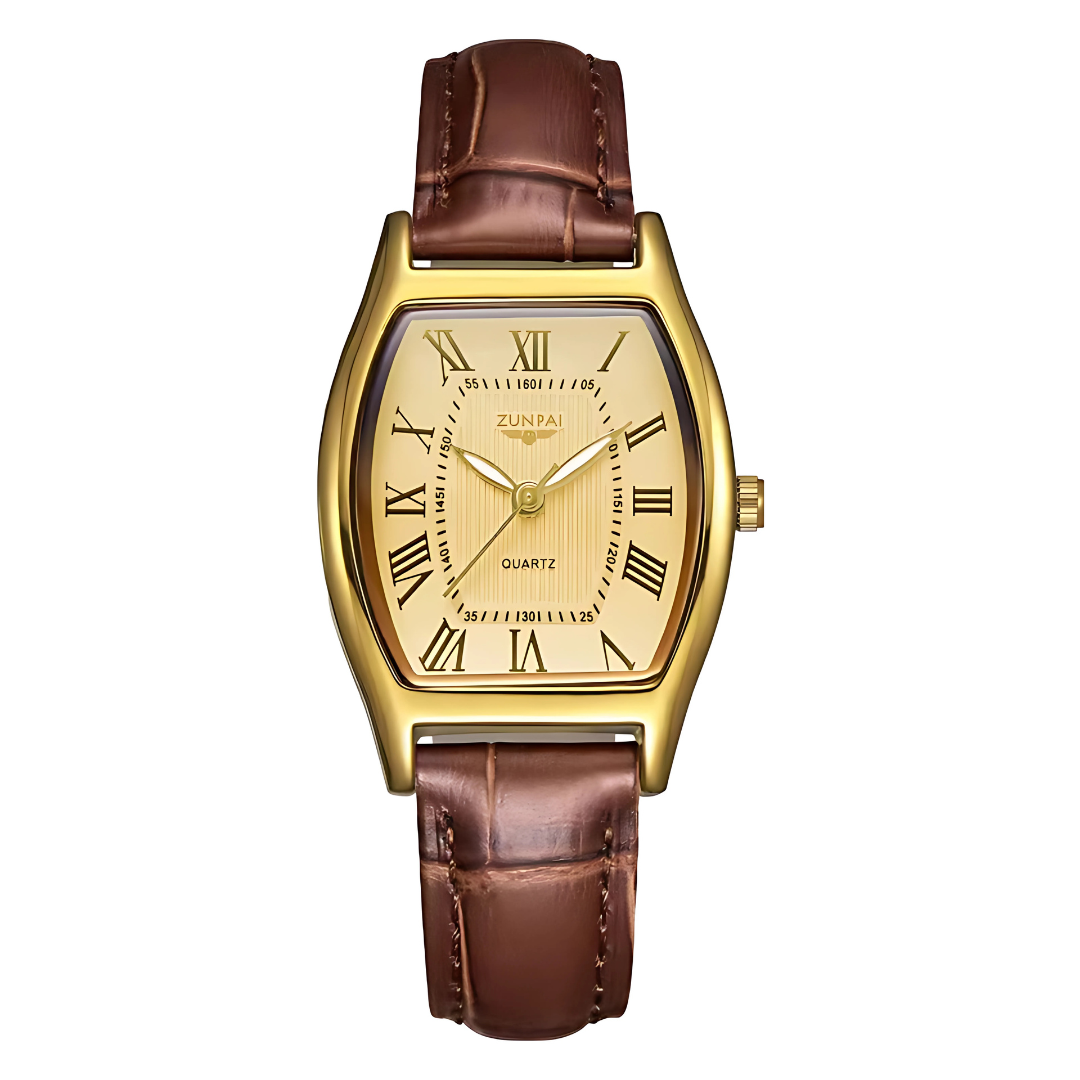 Women’s Quartz Leather Watch Gift Set – Waterproof