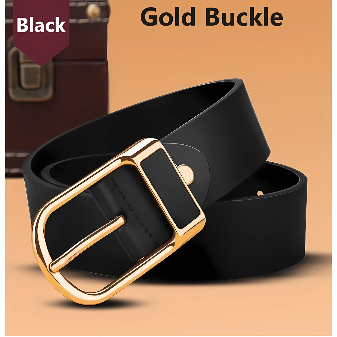 Men's Retro Leather with Pin Buckle Casual Jeans Belt