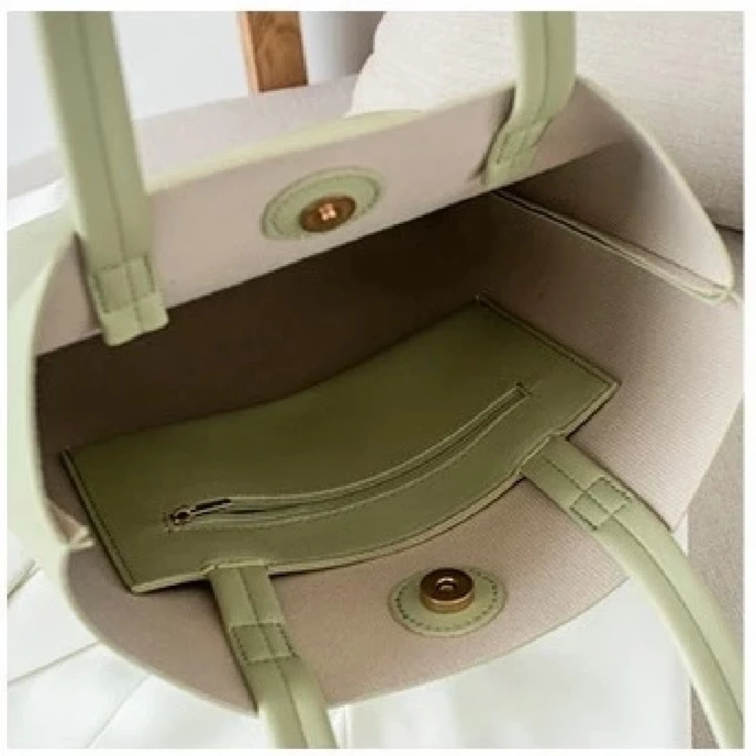 Korean Tall PU Leather Tote Bag for Women