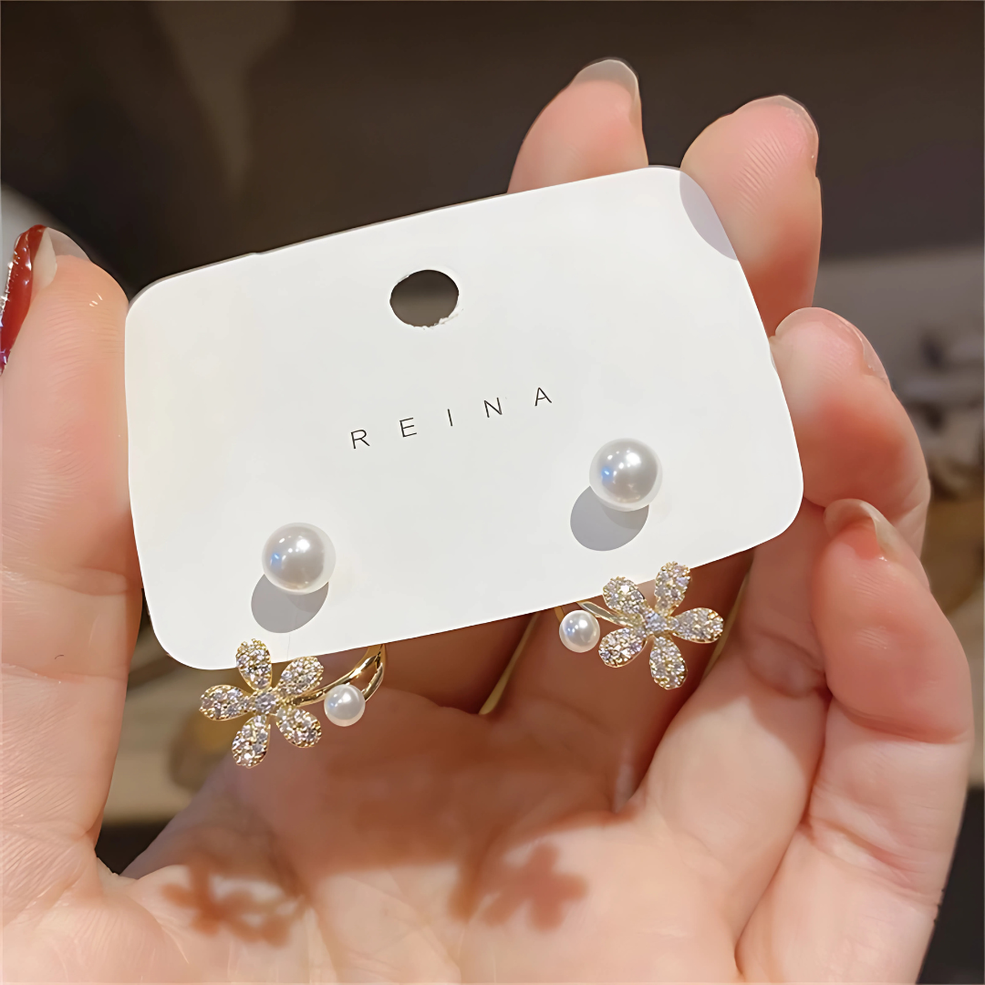 925 Sterling Silver Pearl Earrings Elegant Women’s Jewelry