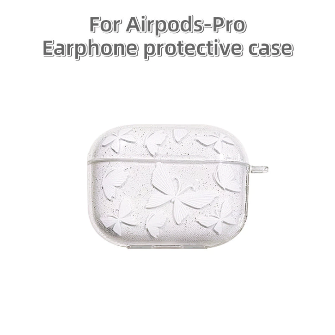 Cute Butterfly AirPods Case Soft Silicone Protective Cover for AirPods