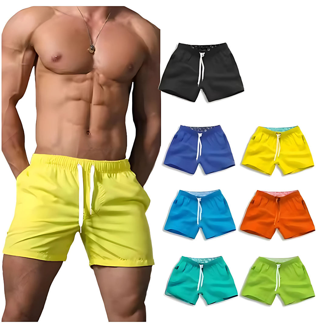 Men’s Beach Shorts with Quick Dry Lightweight Swim & Casual Shorts