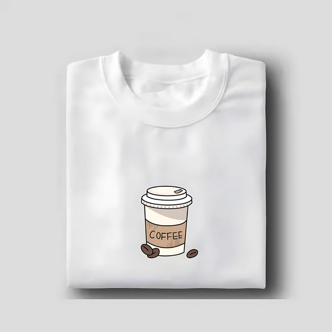 Minimalist T-Shirt for Men & Women Black & White Round Neck Shirt