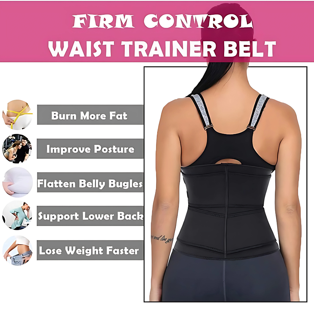 Women’s Waist Trainer Corset Belt Sauna Sweat Girdle for Fitness & Workout