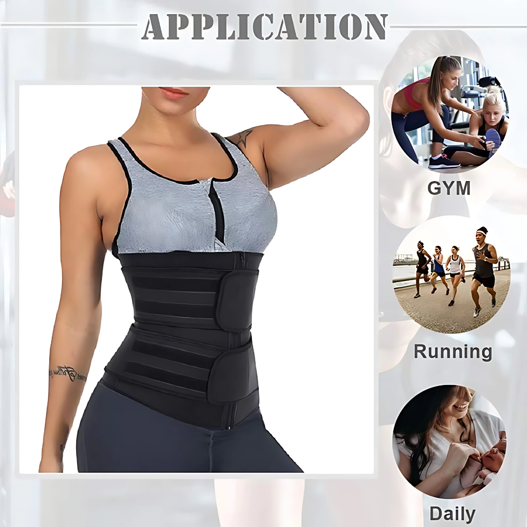 Women’s Waist Trainer Corset Belt Sauna Sweat Girdle for Fitness & Workout