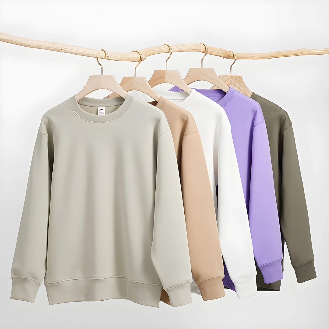 Korean Plain Pullover Sweater – Unisex Crew Neck Sweatshirt