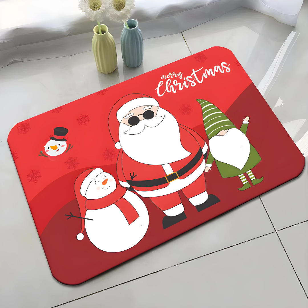 40×60CM Christmas Doormat – Festive Floor Mat & Holiday Carpet Decorations