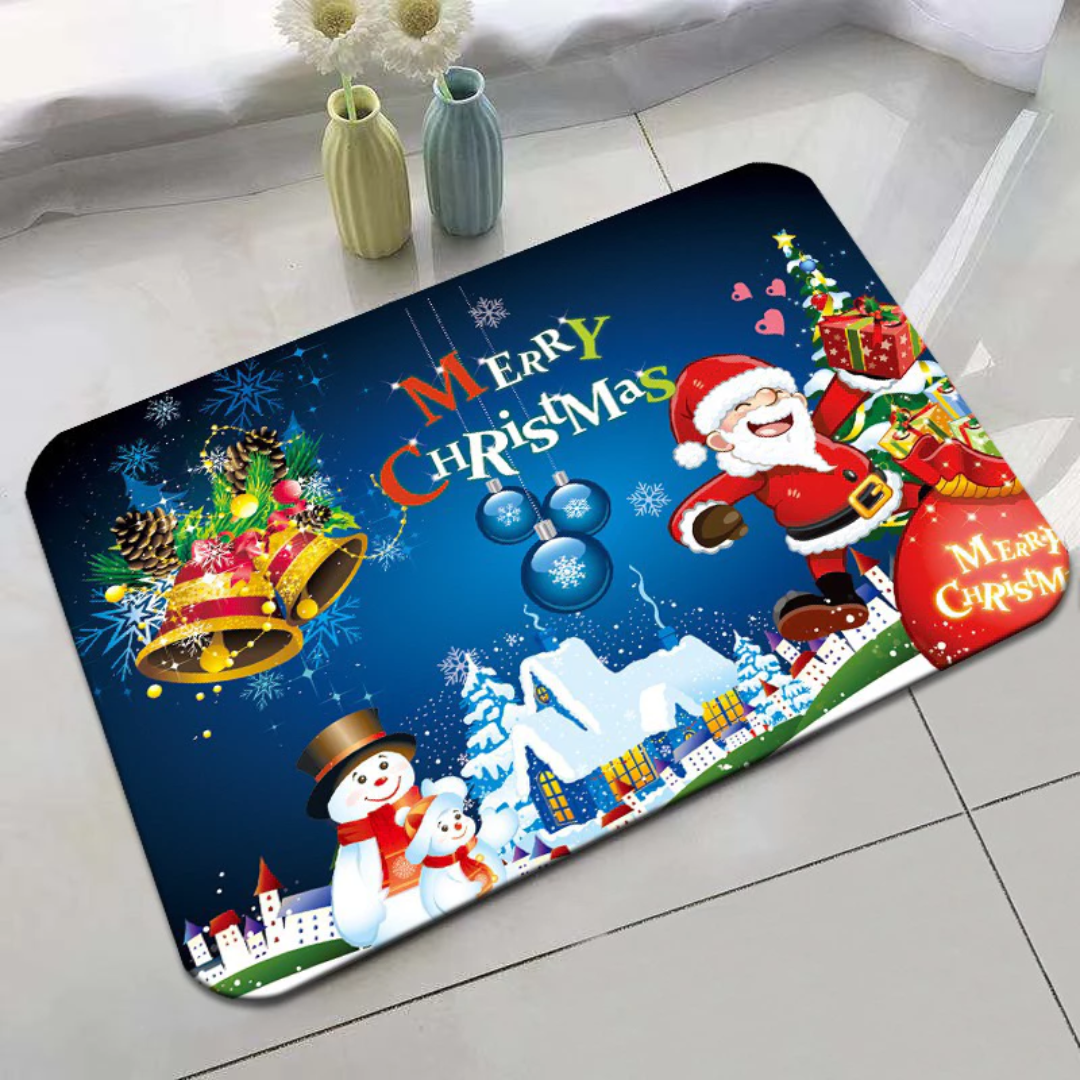 40×60CM Christmas Doormat – Festive Floor Mat & Holiday Carpet Decorations
