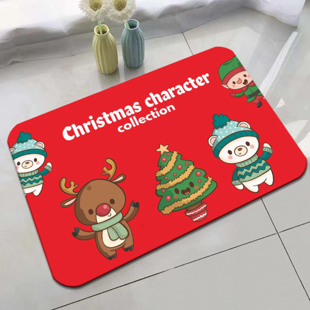 40×60CM Christmas Doormat – Festive Floor Mat & Holiday Carpet Decorations