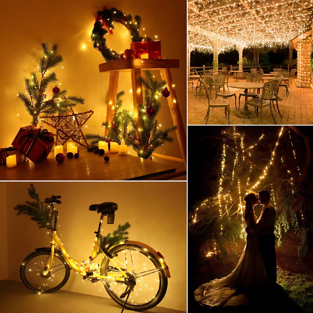 300 LEDs Outdoor Solar String Lights