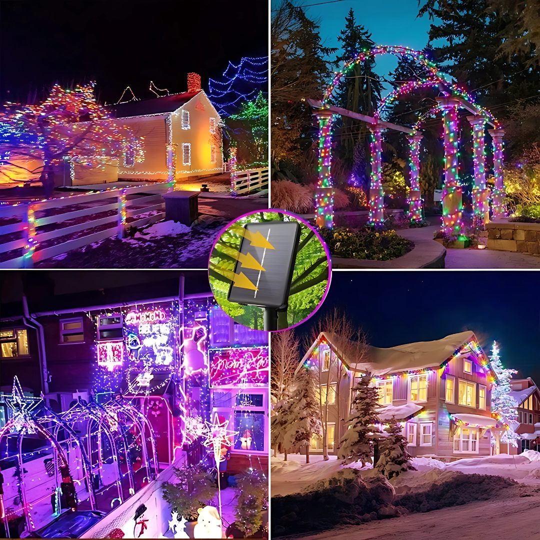 300 LEDs Outdoor Solar String Lights