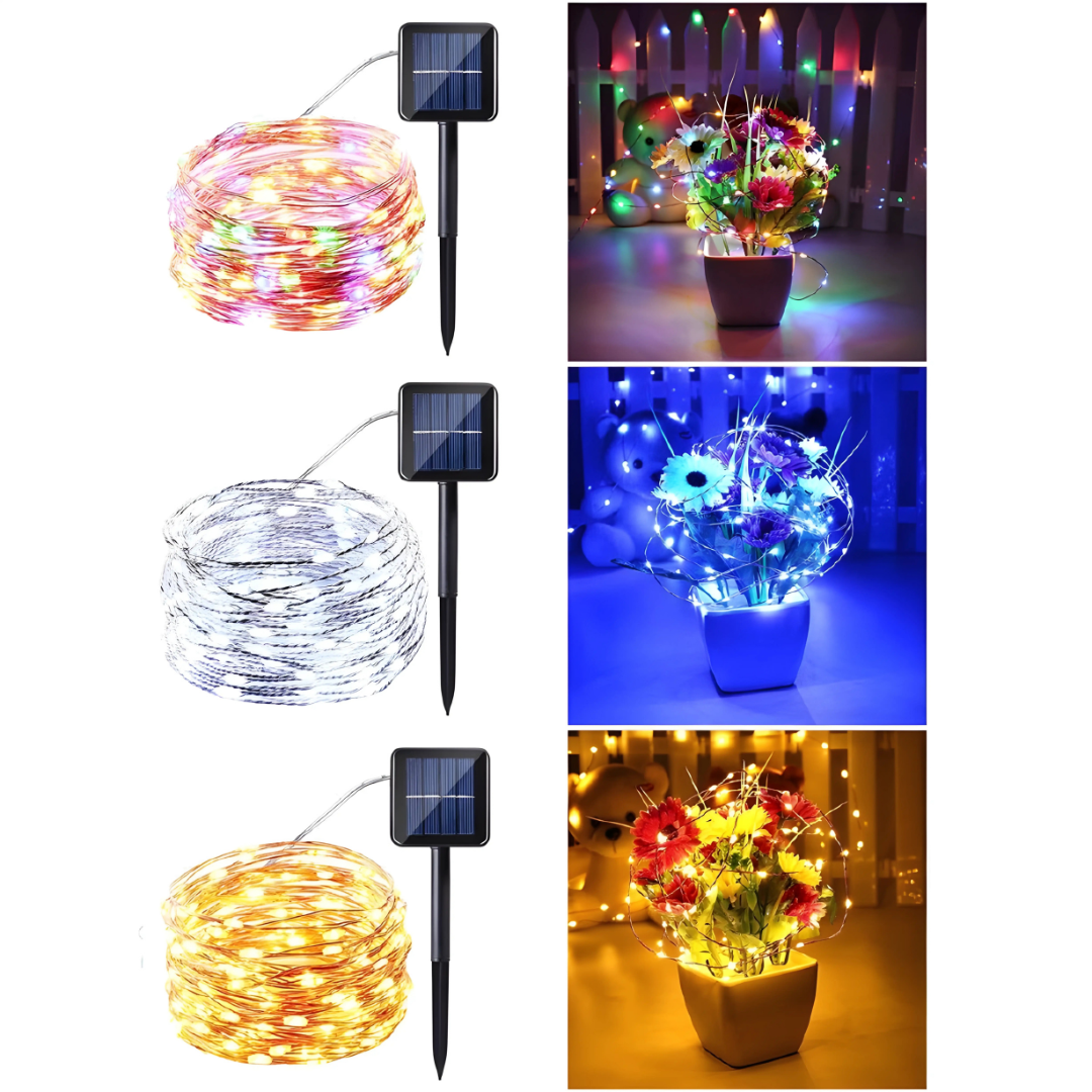 300 LEDs Outdoor Solar String Lights