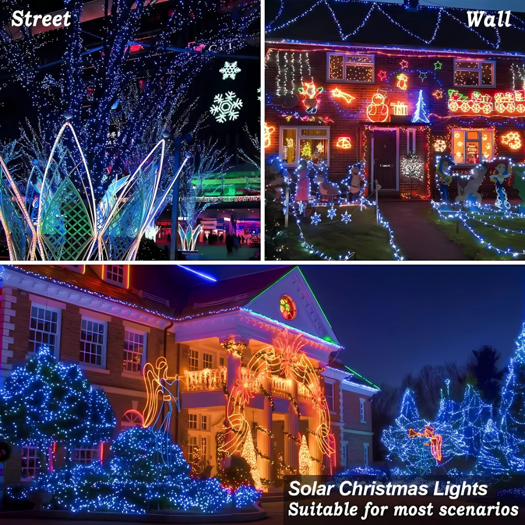 100 LED 10M Multicolor Christmas String Lights with 8 Lighting Modes