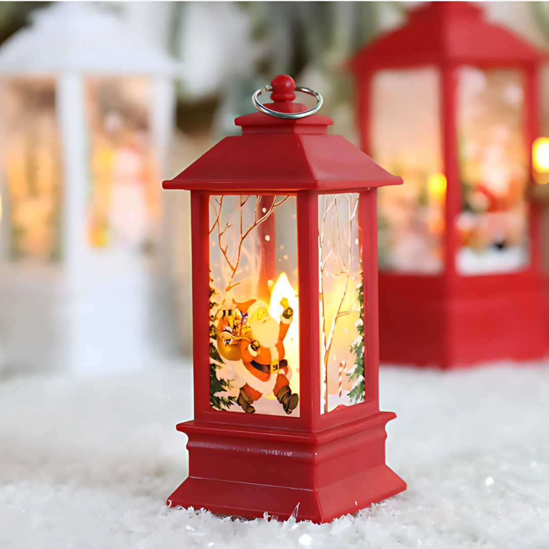 Christmas Flame Light Hanging Lantern