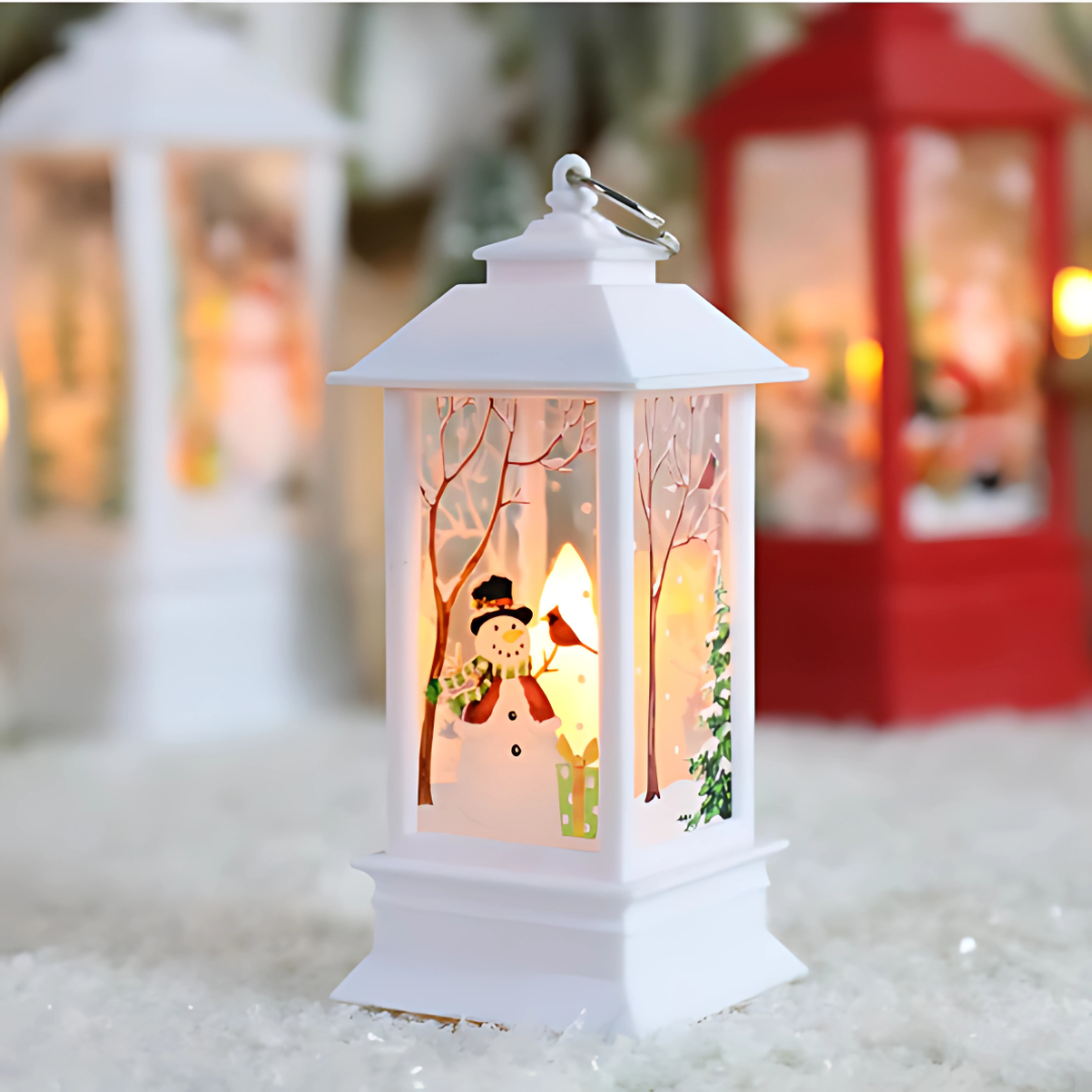 Christmas Flame Light Hanging Lantern
