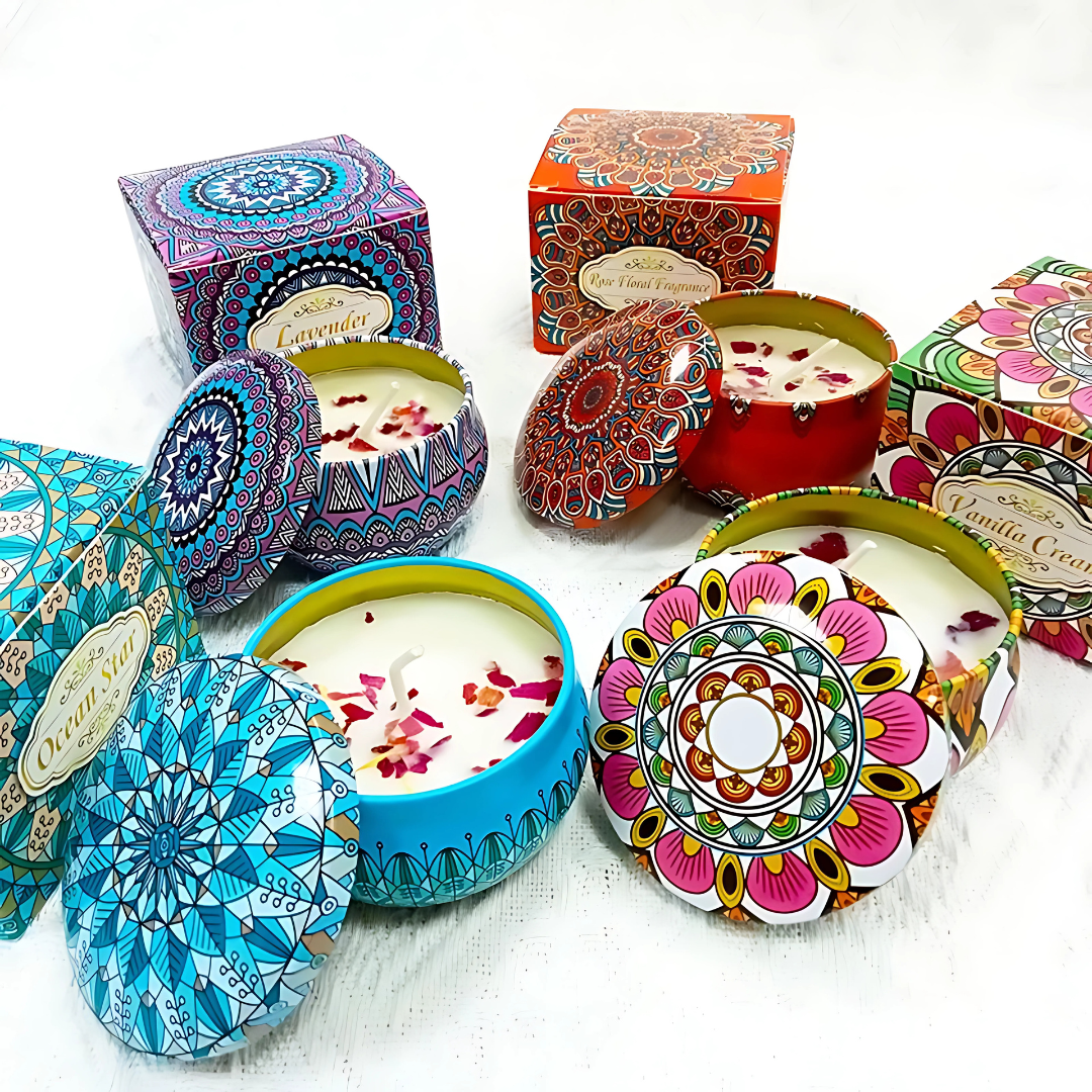 Scented Candle Gift Set (4-in-1) Home Fragrance Souvenir