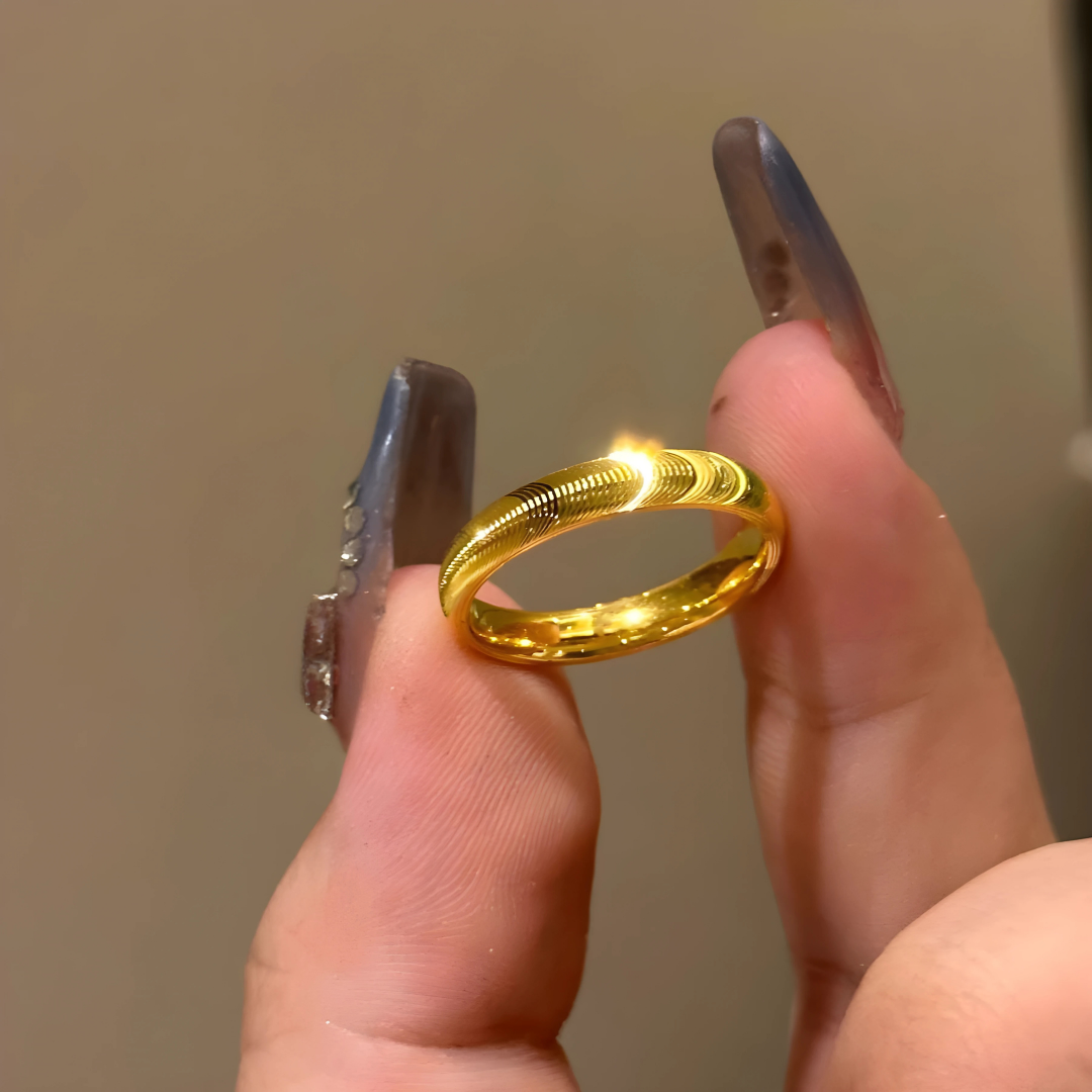 Unisex Cat Eye Couple Ring – Stainless Steel Korean Fashion Ring for Men & Women