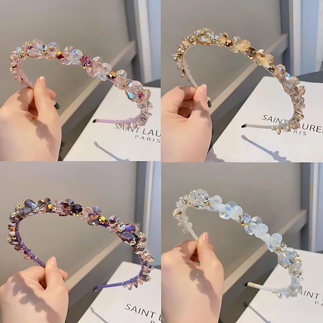 Korean Luxury Crystal Diamond Headband for Women