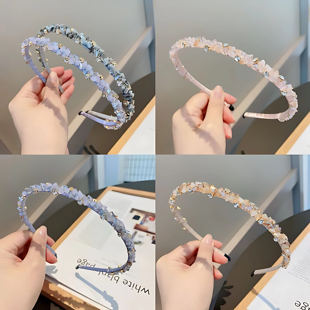 Korean Luxury Crystal Diamond Headband for Women