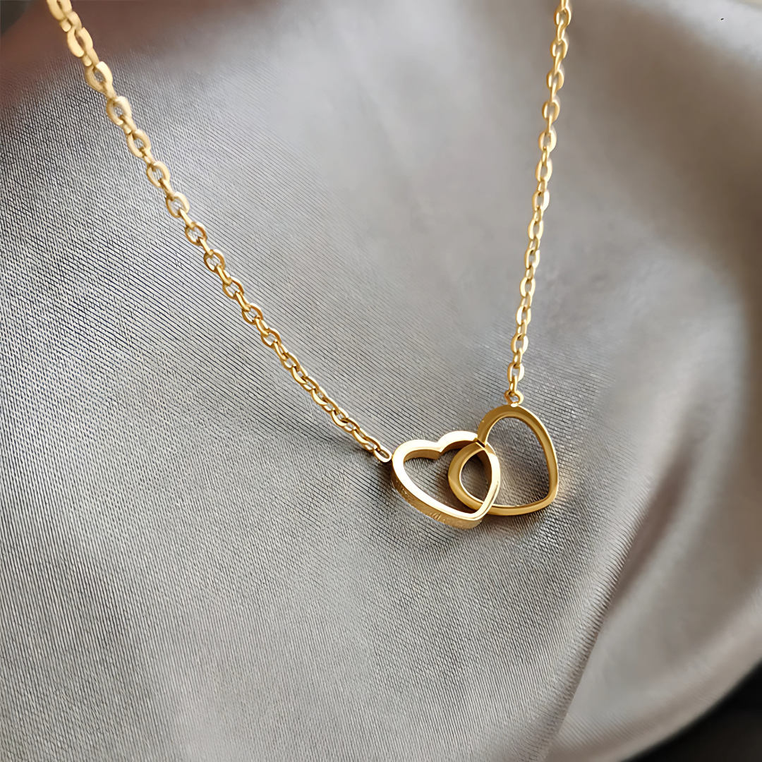 2025 Double Heart Pendant Necklace
