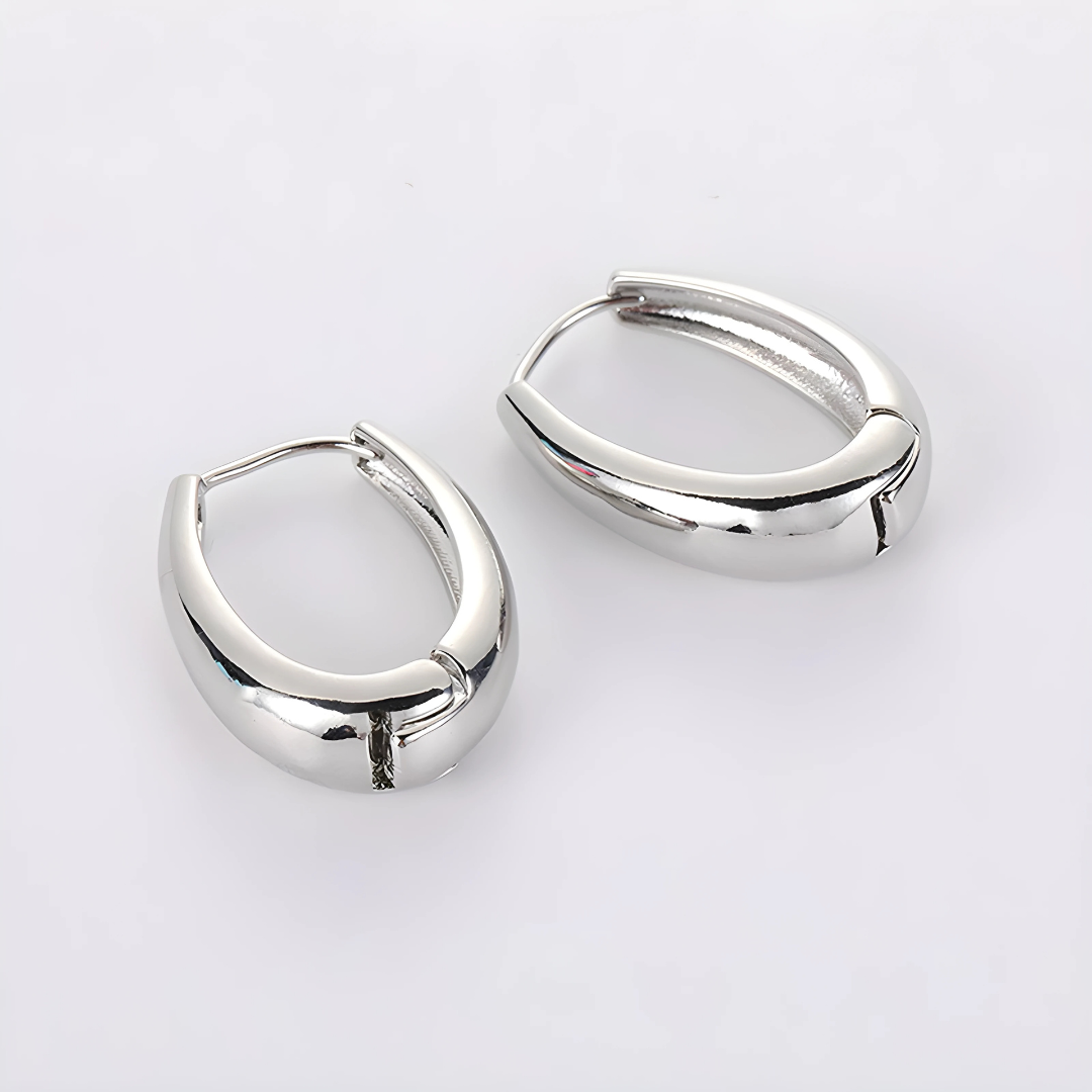 Korean Buckle Hoop Earrings
