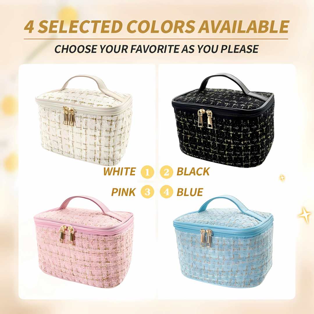 Large Capacity Cosmetic Bag Travel Makeup Organizer