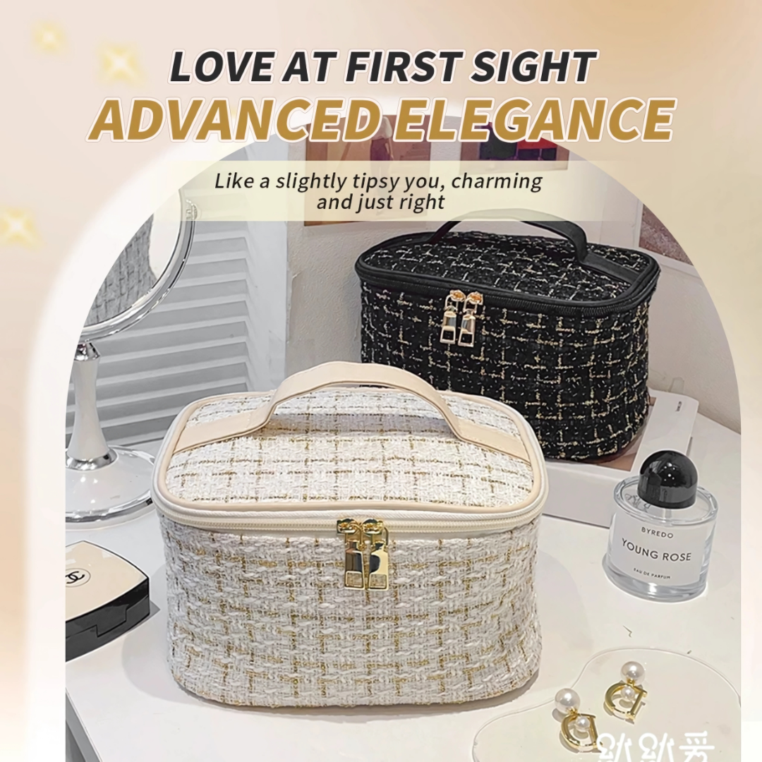 Large Capacity Cosmetic Bag Travel Makeup Organizer