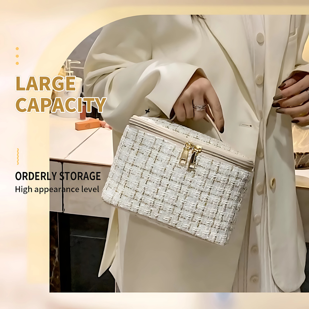 Large Capacity Cosmetic Bag Travel Makeup Organizer
