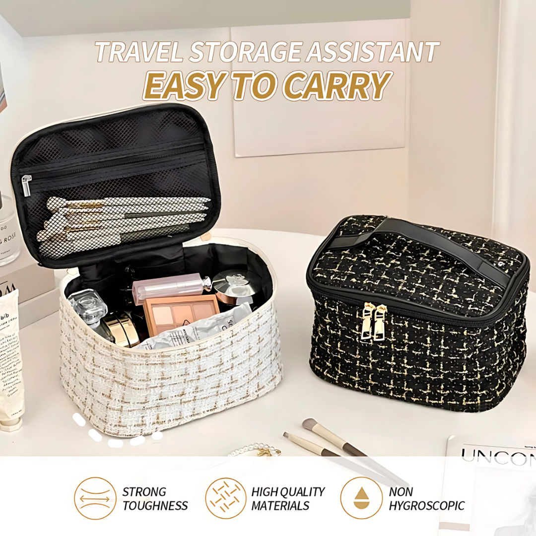Large Capacity Cosmetic Bag Travel Makeup Organizer