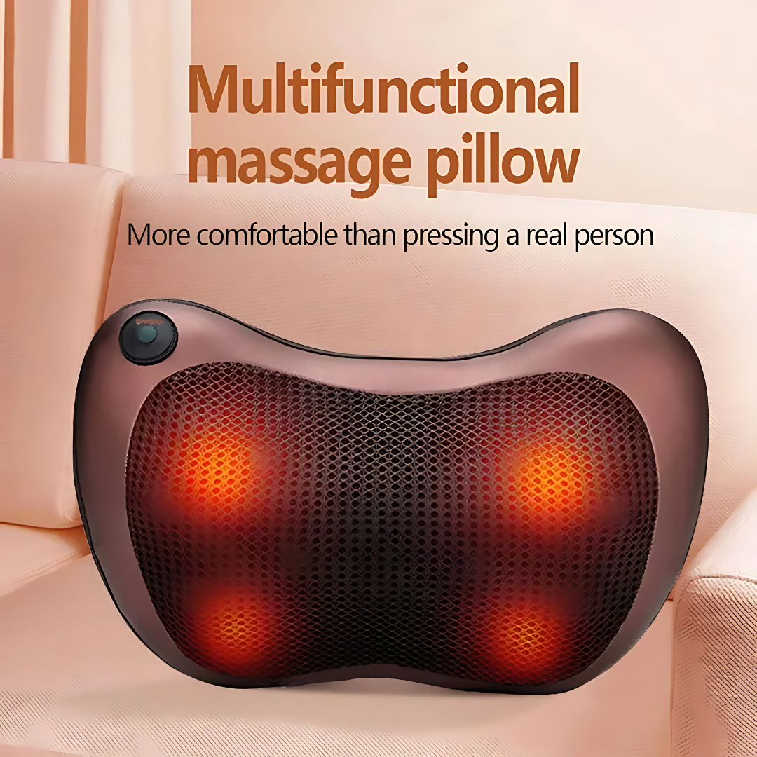 Car Massager Pillow with Heat – Shiatsu Massage for Neck, Back & Shoulders