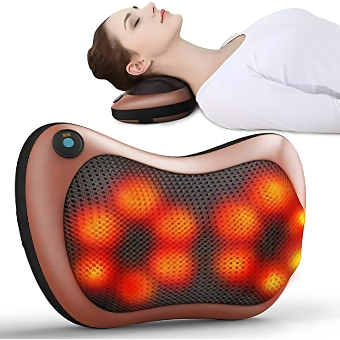 Car Massager Pillow with Heat – Shiatsu Massage for Neck, Back & Shoulders