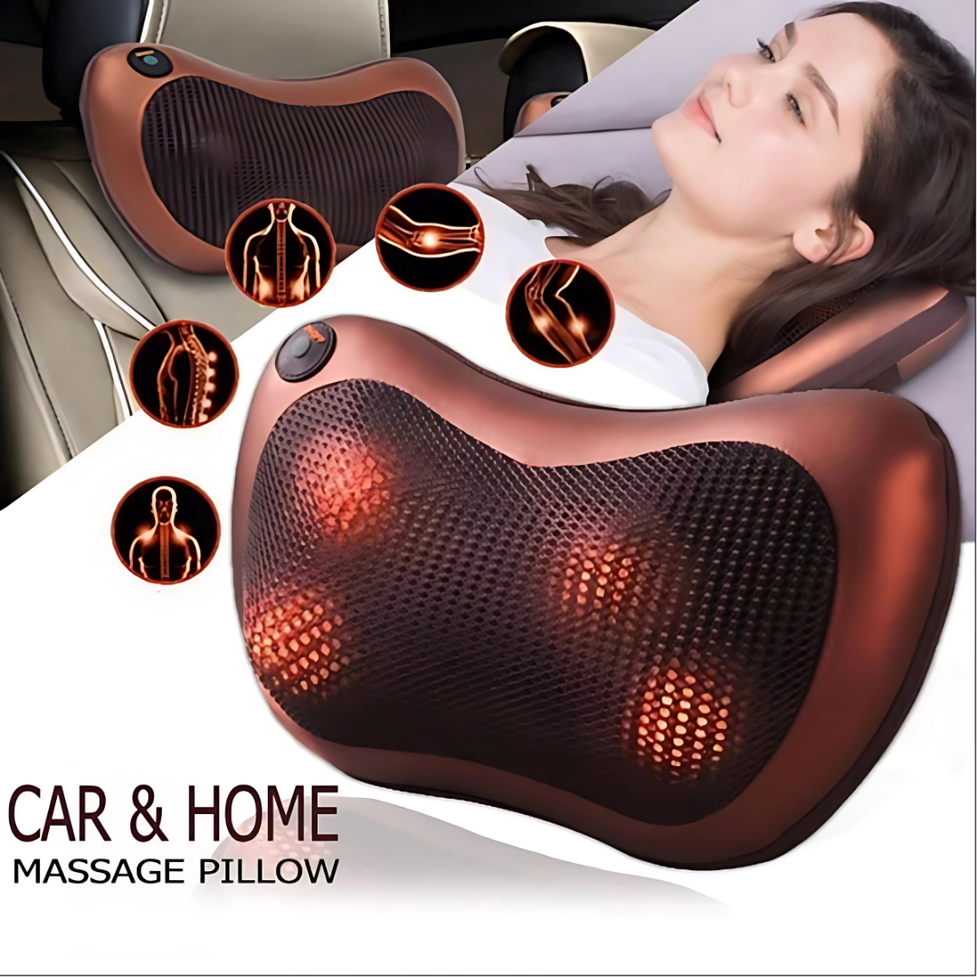 Car Massager Pillow with Heat – Shiatsu Massage for Neck, Back & Shoulders