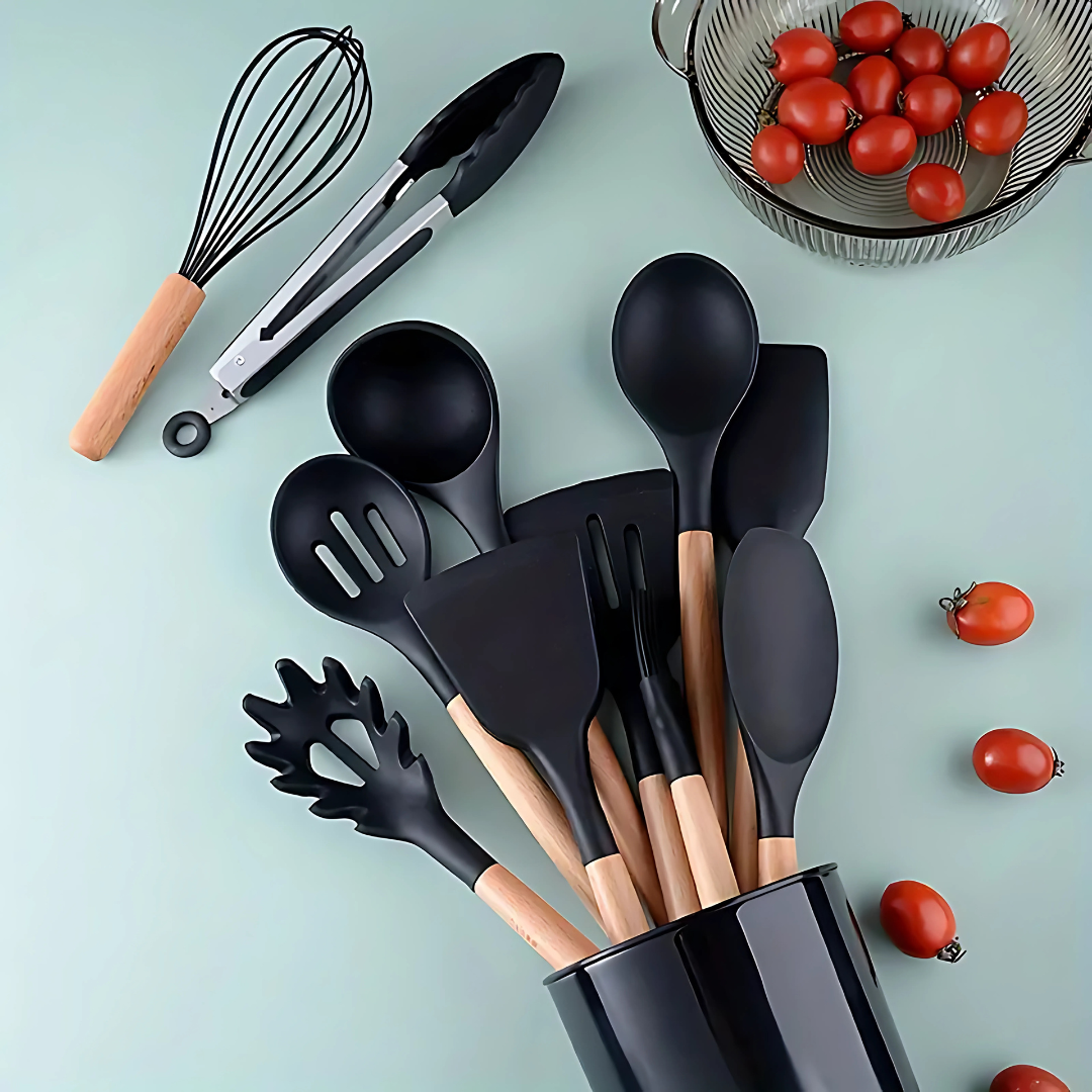 Black 12’s Silicone Cooking Utensil Set