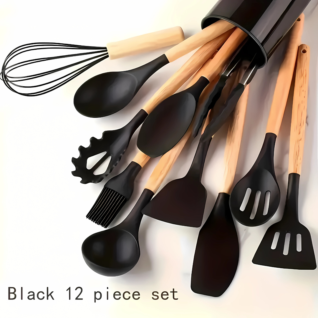 Black 12’s Silicone Cooking Utensil Set
