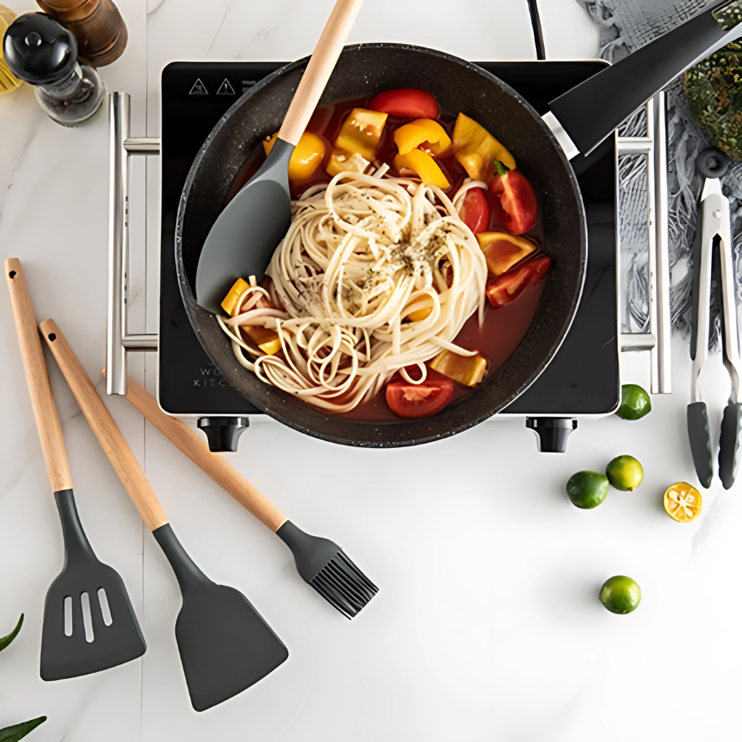 Black 12’s Silicone Cooking Utensil Set