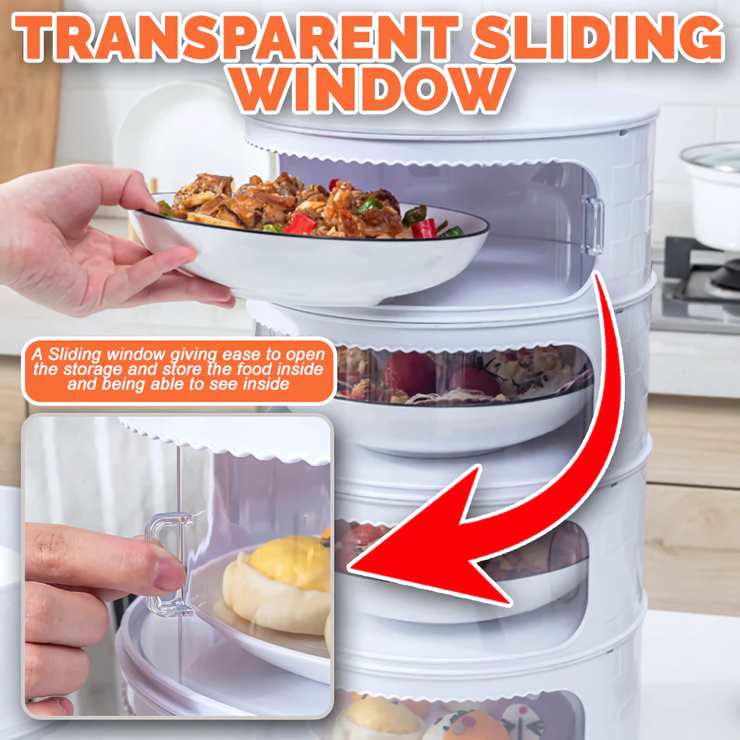 5-Layer Food Storage Set with Insulated Dish Cover