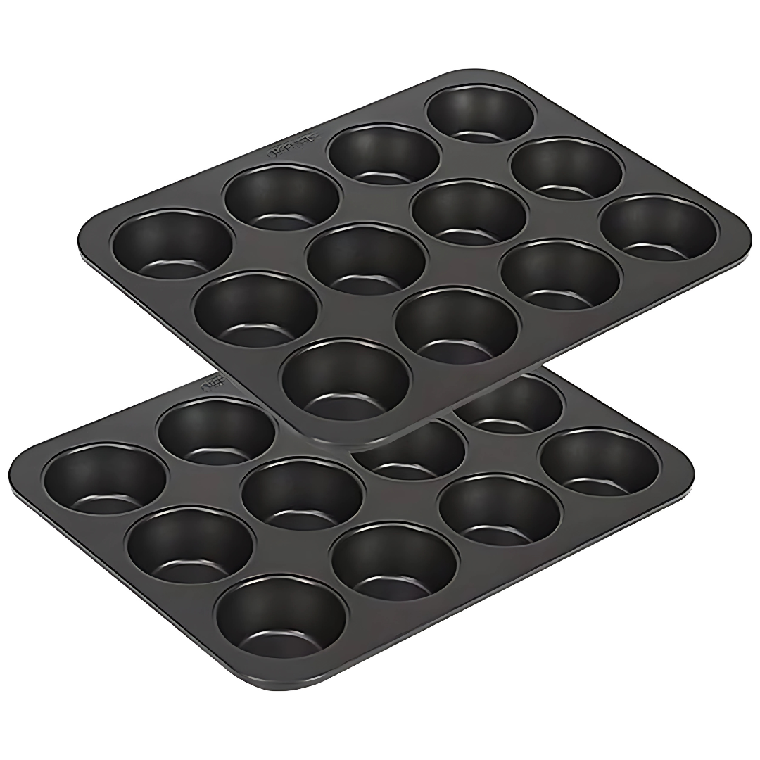 12 Hole Non-Stick Cupcake Baking Pan