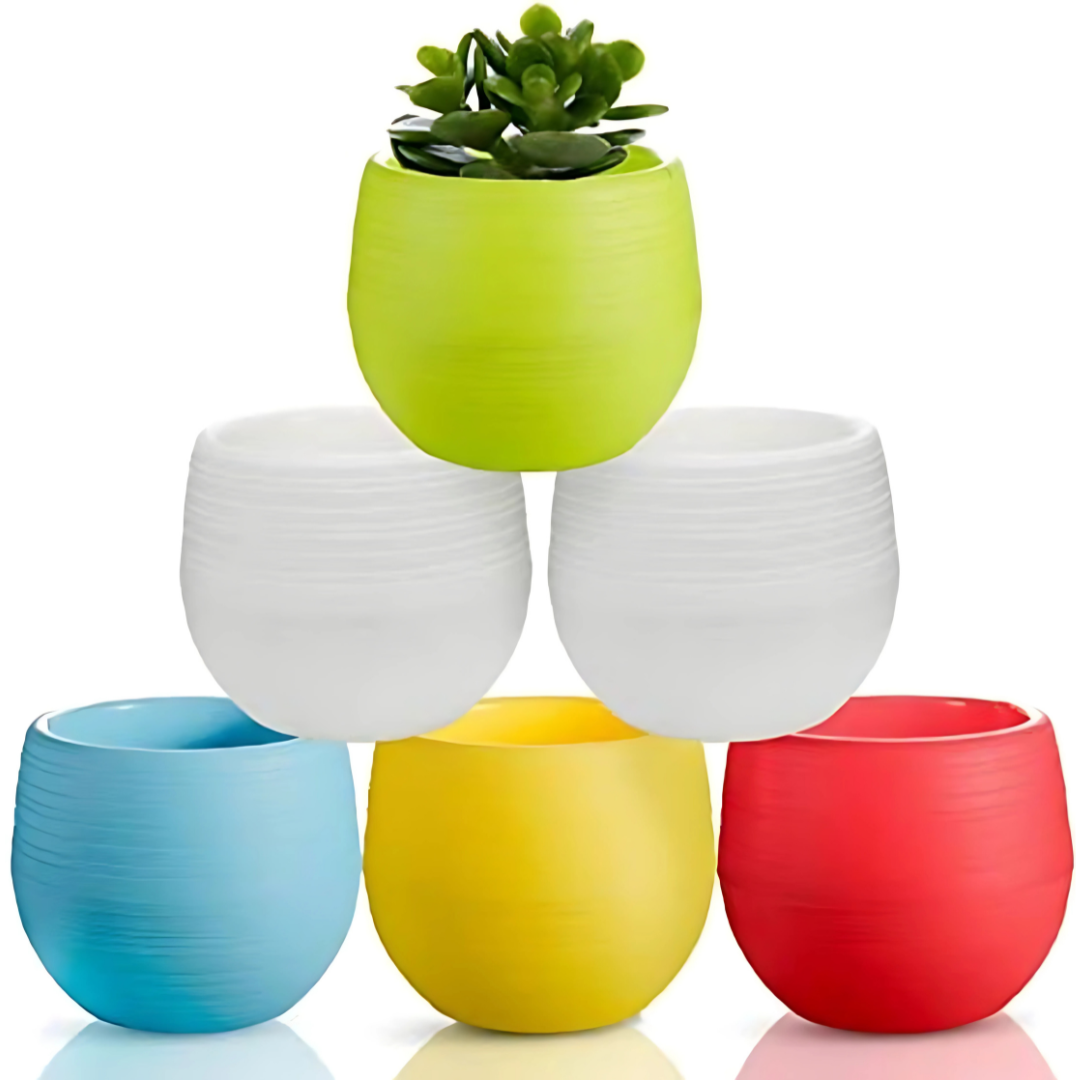 Round Plastic Flower Pot