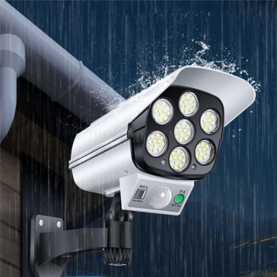 Solar Dummy Security Camera Motion Sensor Outdoor LED Light