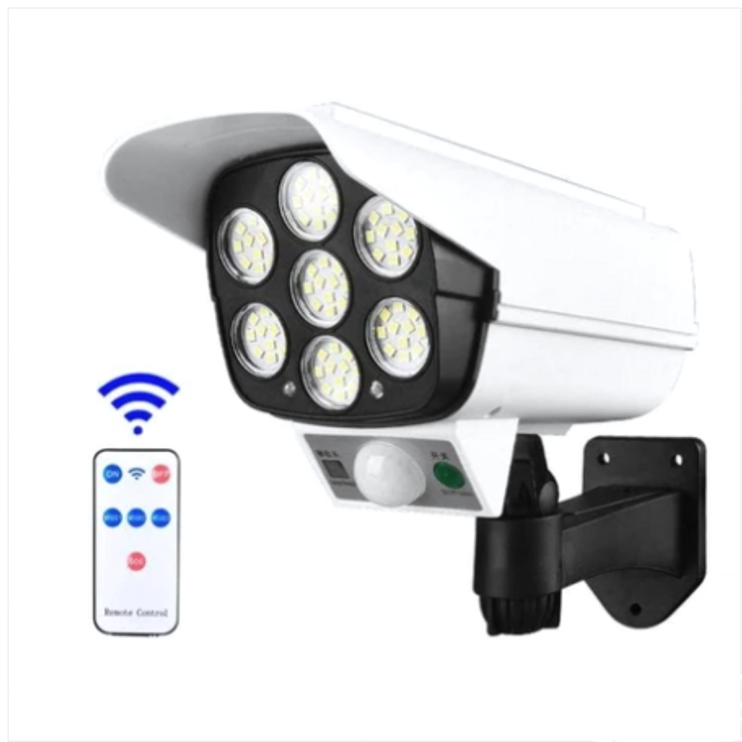 Solar Dummy Security Camera Motion Sensor Outdoor LED Light