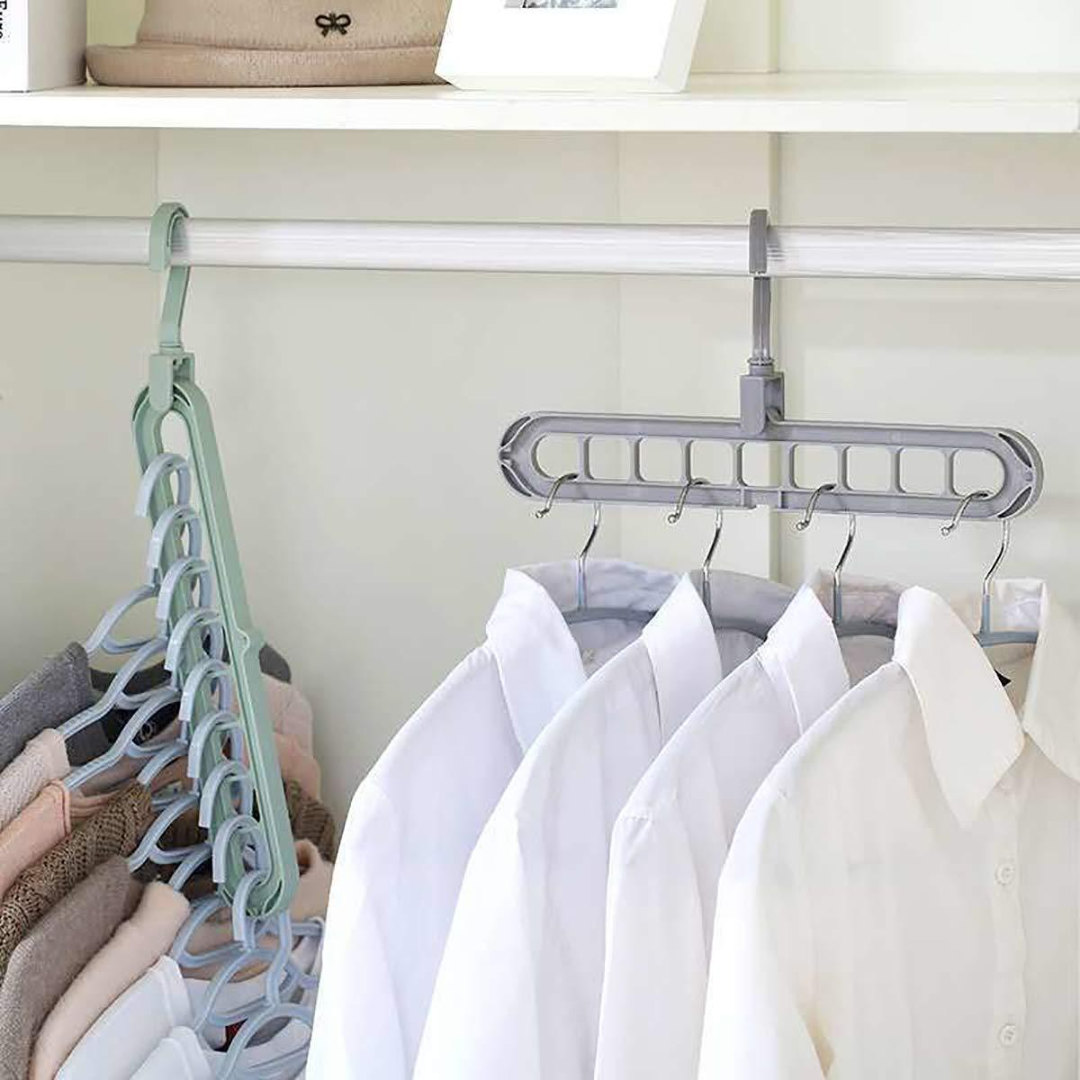 Magic 9-Hole Hanger Adjustable Space-Saving Closet Organizer